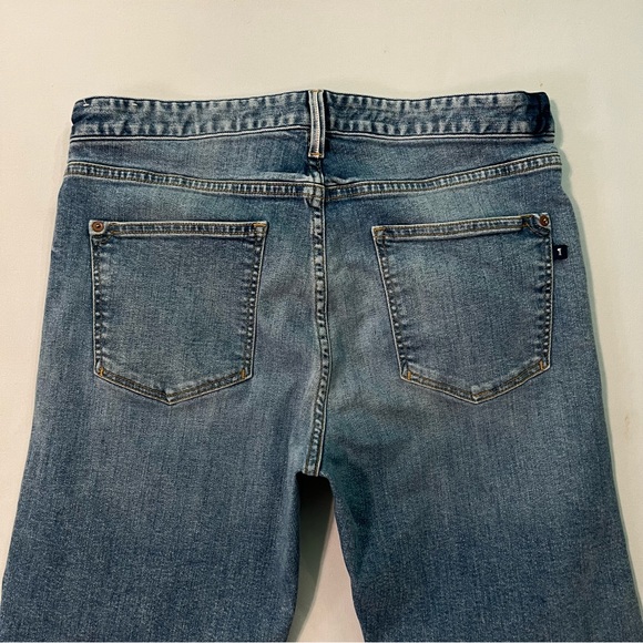 Pilcro jeans 30 The Borrowed Selvedge Relaxed boyfriend crop Light blue wash - Picture 4 of 7